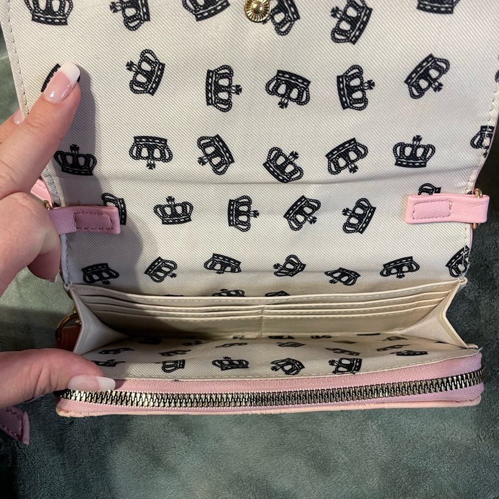 Juicy Couture Pink and Yellow Backpack with Wallet - Picture 11 of 12